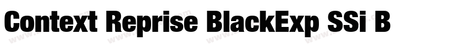 Context Reprise BlackExp SSi Bold字体转换